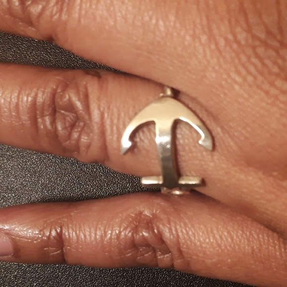 Seed & Sage Genuine Sterling Silver Anchor Ring - Size 9 - Picture 5 of 10